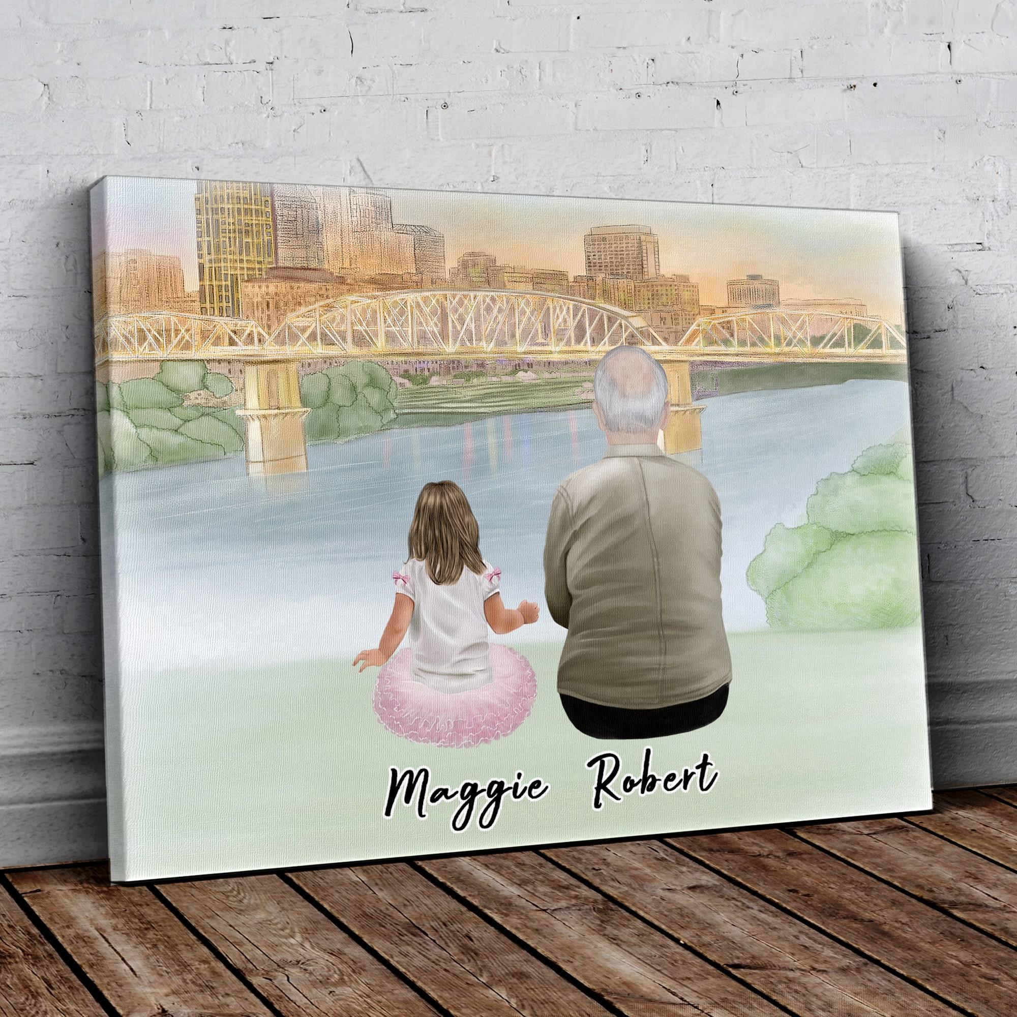 Nashville Personalized Family Wrapped Canvas | Alpha Paw