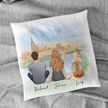 Load image into Gallery viewer, Nashville Personalized Pet &amp; Owner Pillow | Alpha Paw
