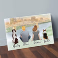 Load image into Gallery viewer, Nashville Personalized Pet & Owner Wrapped Canvas | Alpha Paw
