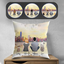 Load image into Gallery viewer, NYC Personalized Pet &amp; Owner Pillow | Alpha Paw
