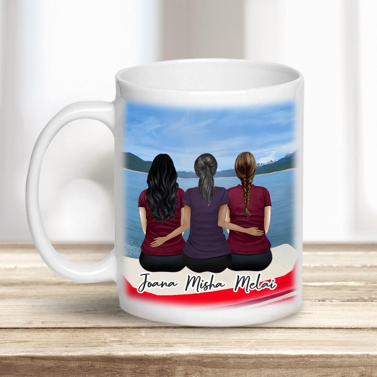 On A Boat Personalized Best Friend Sister Coffee Mug | Alpha Paw