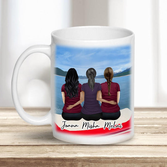 On A Boat Personalized Best Friend Sister Coffee Mug | Alpha Paw