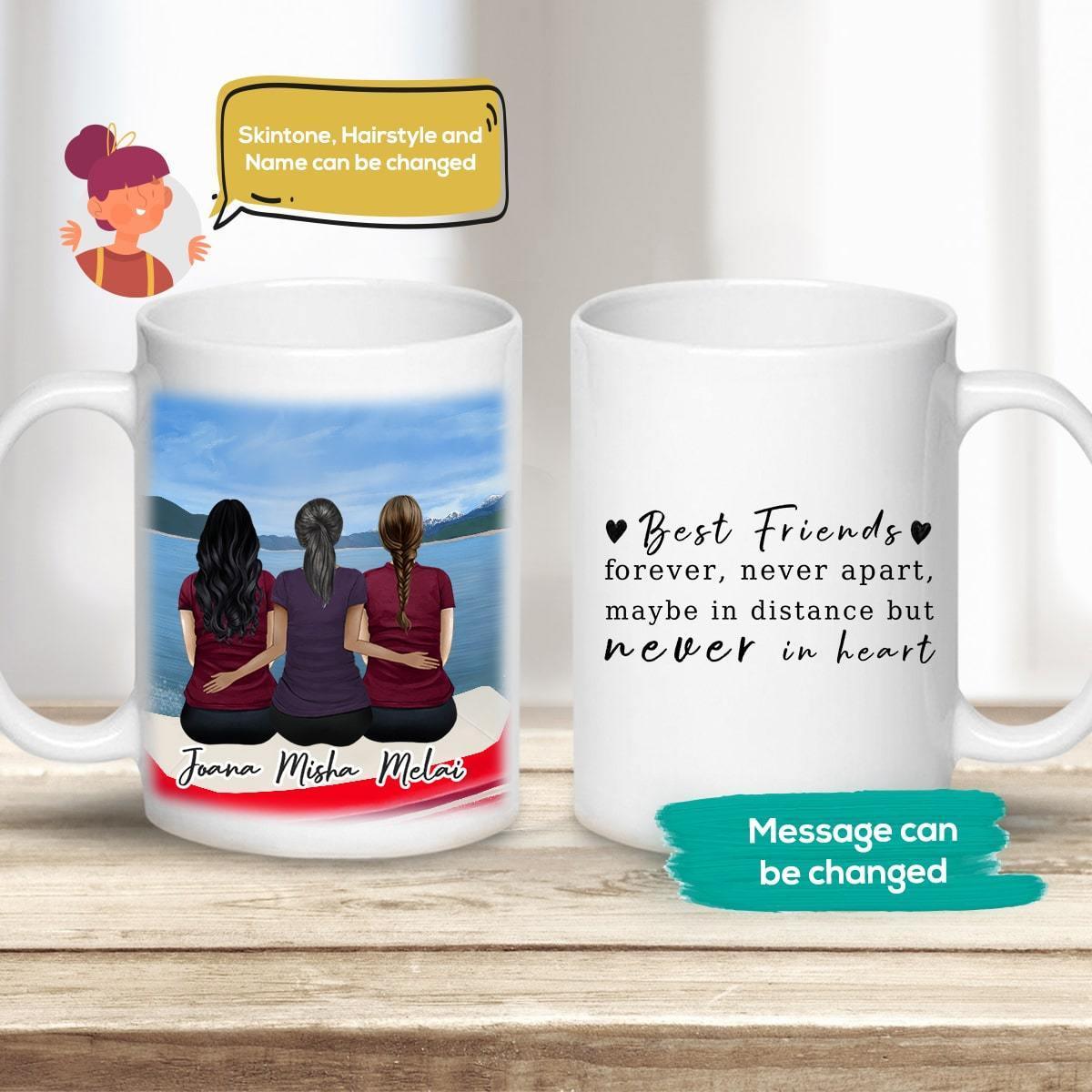 On A Boat Personalized Best Friend Sister Coffee Mug | Alpha Paw