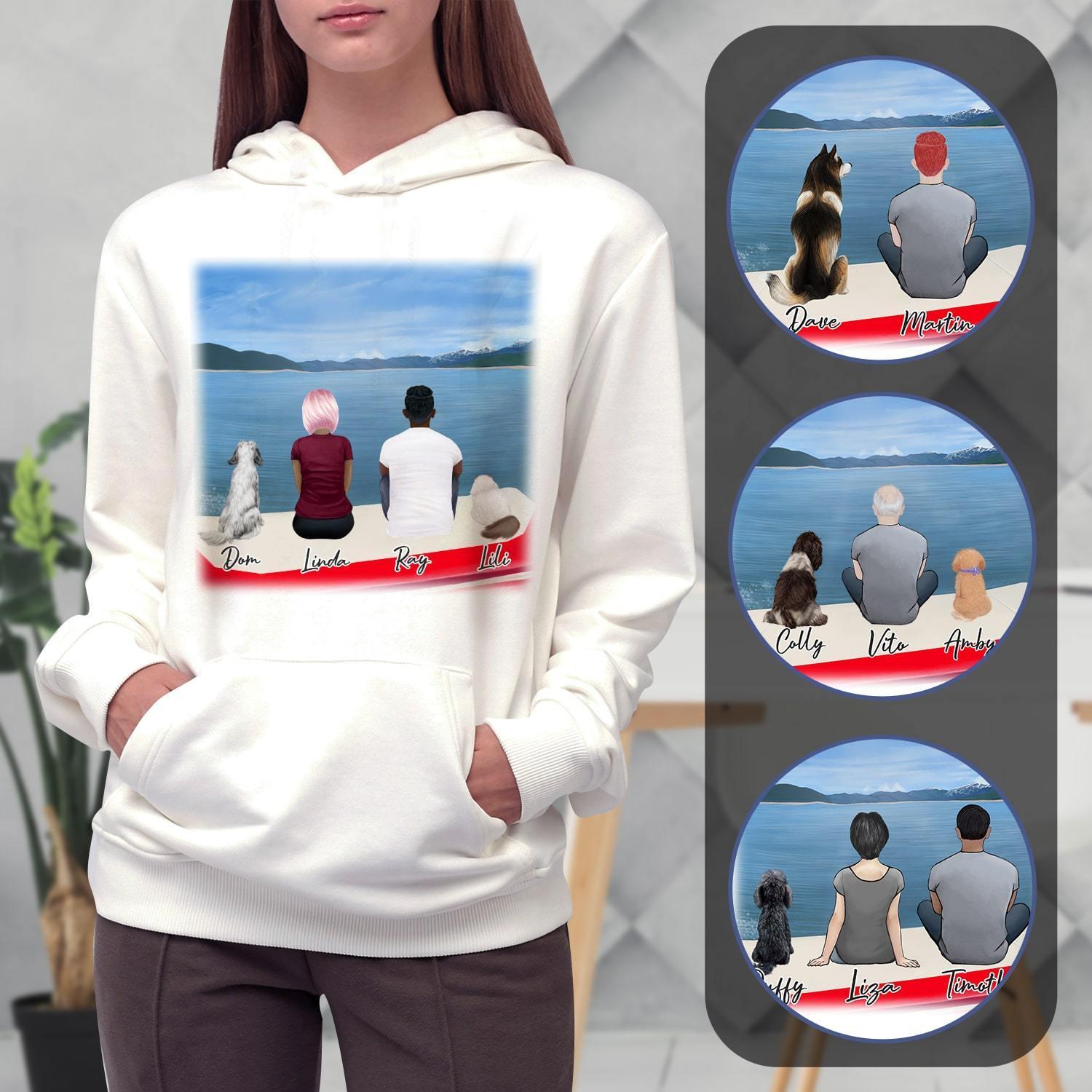 On A Boat Personalized Pet & Owner Hoodies | Alpha Paw