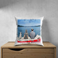 Load image into Gallery viewer, On A Boat Personalized Pet & Owner Pillow | Alpha Paw
