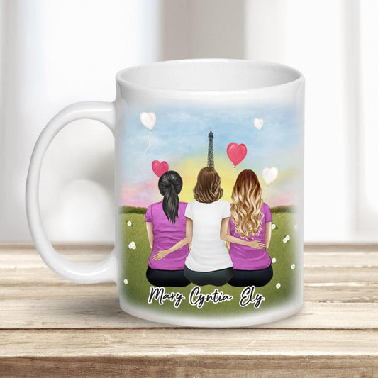 Paris Personalized Best Friend Sister Coffee Mug | Alpha Paw