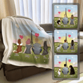 Load image into Gallery viewer, Paris Personalized Pet & Owner Blanket | Alpha Paw
