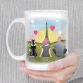 Load image into Gallery viewer, Paris Personalized Pet & Owner Coffee Mug | Alpha Paw
