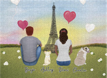 Load image into Gallery viewer, Paris Personalized Pet &amp; Owner Puzzle | Alpha Paw
