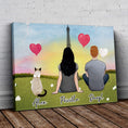 Load image into Gallery viewer, Paris Personalized Pet & Owner Wrapped Canvas | Alpha Paw
