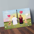 Load image into Gallery viewer, Paris Personalized Pet & Owner Wrapped Canvas | Alpha Paw
