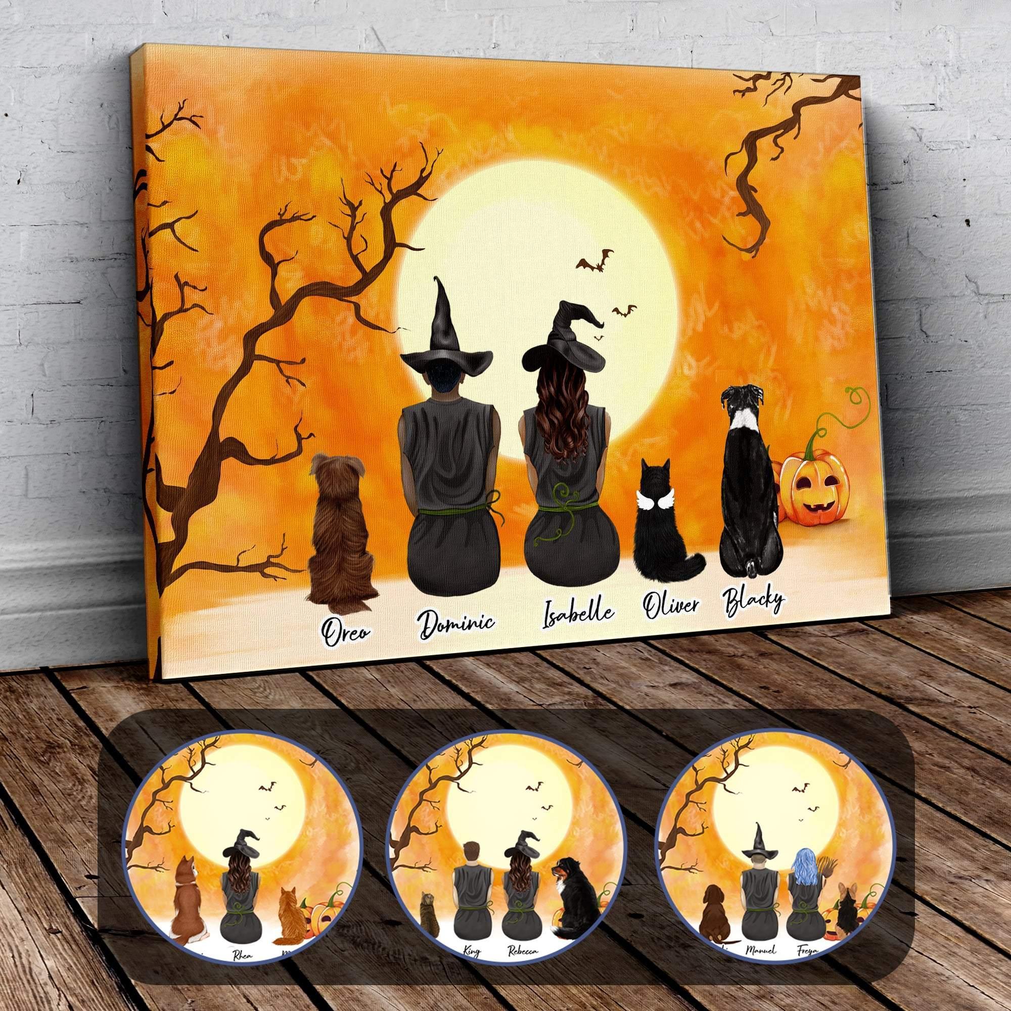 Personalized Halloween Wrapped Canvas | Alpha Paw