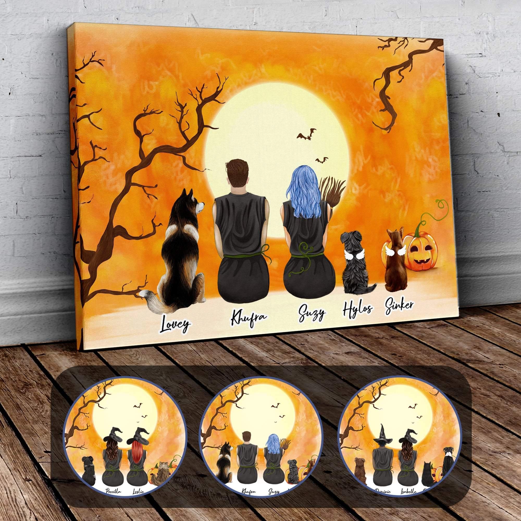 Personalized Halloween Wrapped Canvas | Alpha Paw