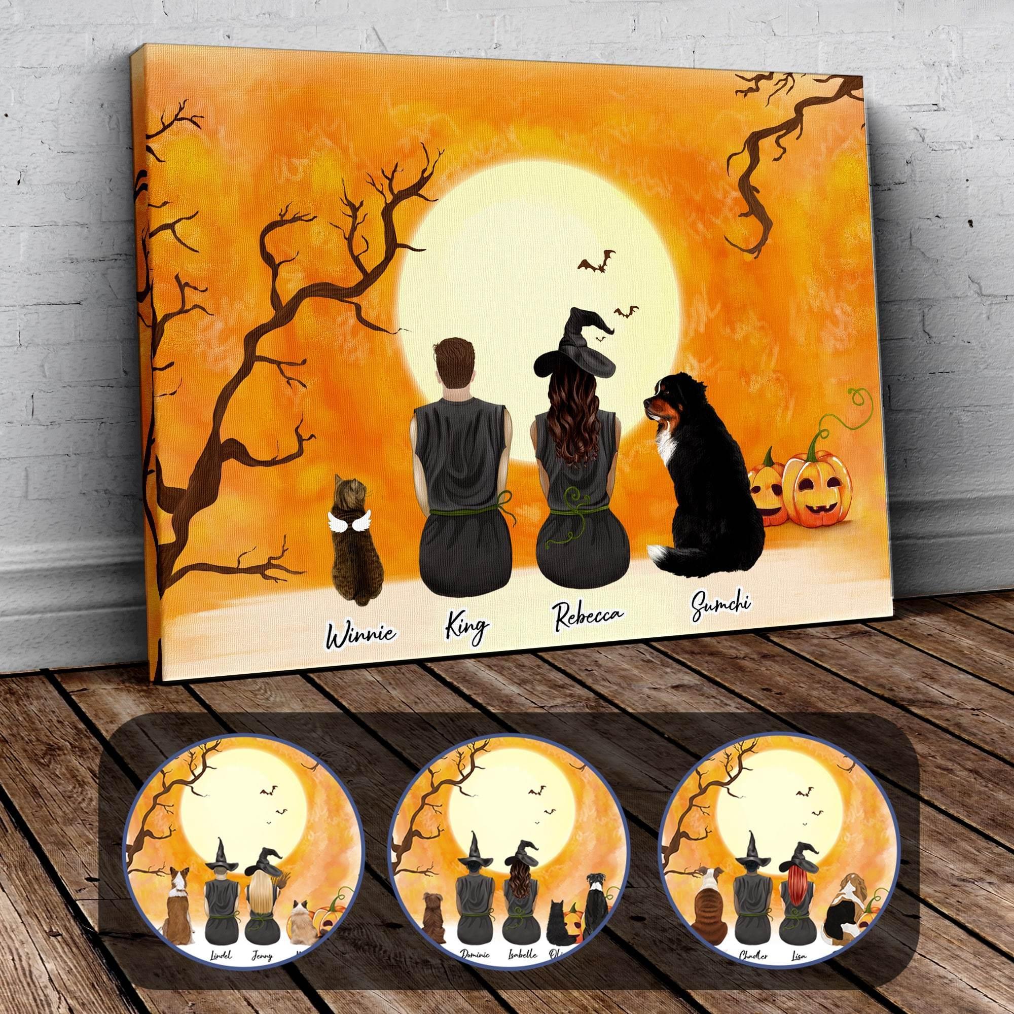 Personalized Halloween Wrapped Canvas
