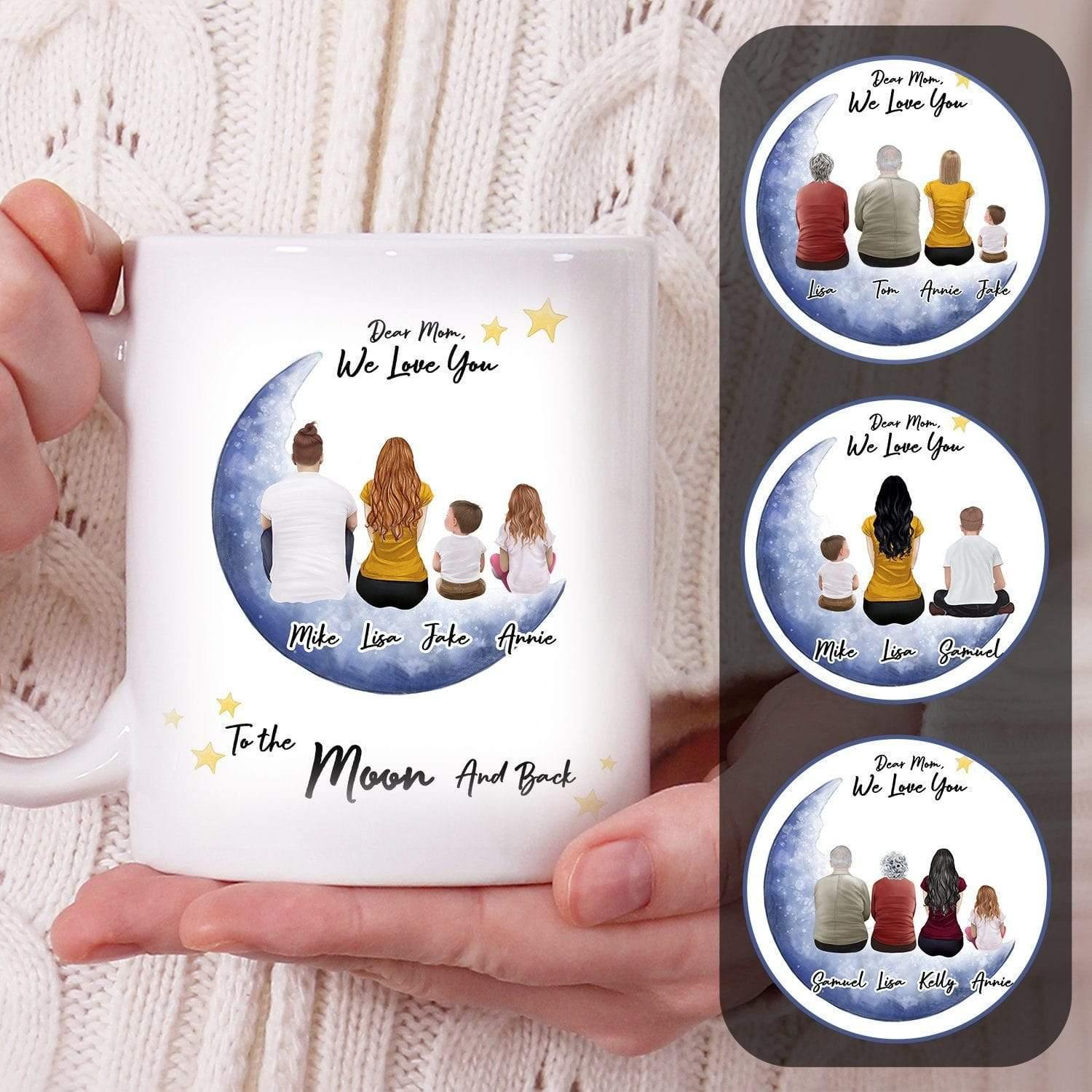 Personalized To The Moon And Back Coffee Mug | Alpha Paw