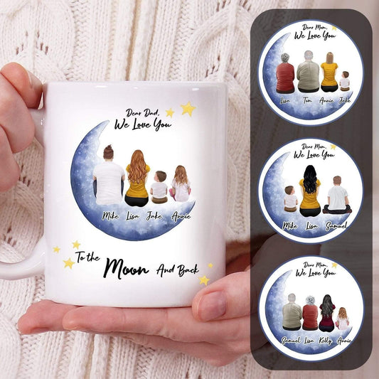 Personalized To The Moon And Back Coffee Mug | Alpha Paw