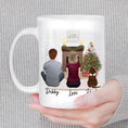 Load image into Gallery viewer, Pet & Owner Christmas Coffee Mug - Personalized And Custom Printed | Alpha Paw

