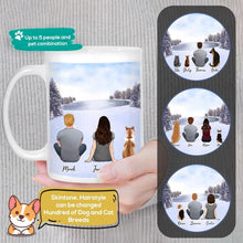 Load image into Gallery viewer, Snow Custom Pet &amp; Owner Coffee Mug | Alpha Paw
