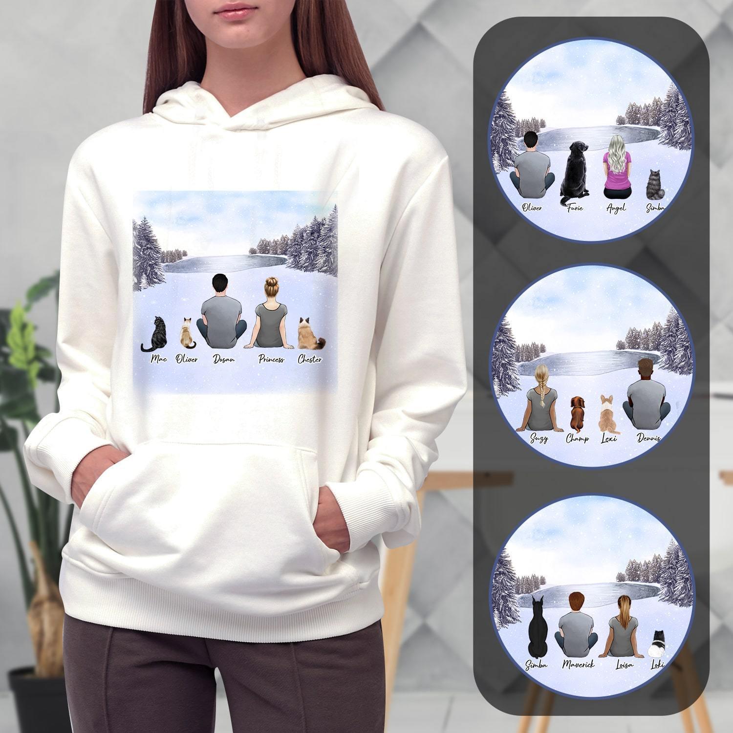 Snow Personalized Pet & Owner Hoodies | Alpha Paw