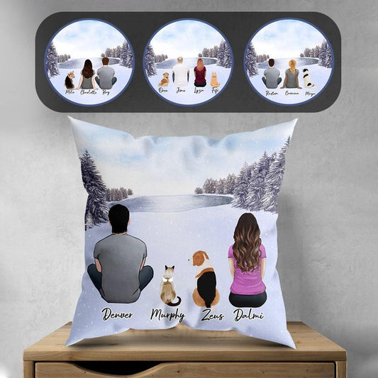 Snow Personalized Pet & Owner Pillow | Alpha Paw