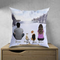 Load image into Gallery viewer, Snow Personalized Pet & Owner Pillow | Alpha Paw
