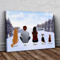 Load image into Gallery viewer, Snow Personalized Pet & Owner Wrapped Canvas | Alpha Paw
