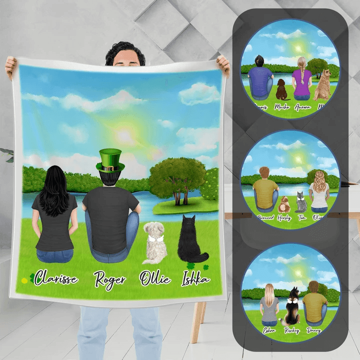 St. Patrick Personalized Pet & Owner Blanket | Alpha Paw