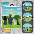 Load image into Gallery viewer, St. Patrick Personalized Pet & Owner Blanket | Alpha Paw
