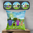 Load image into Gallery viewer, St. Patrick Personalized Pet & Owner Pillow | Alpha Paw
