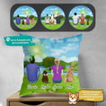 Load image into Gallery viewer, St. Patrick Personalized Pet & Owner Pillow | Alpha Paw

