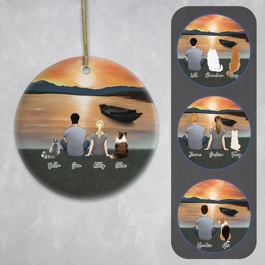 Sunset Circle Ornament | Alpha Paw