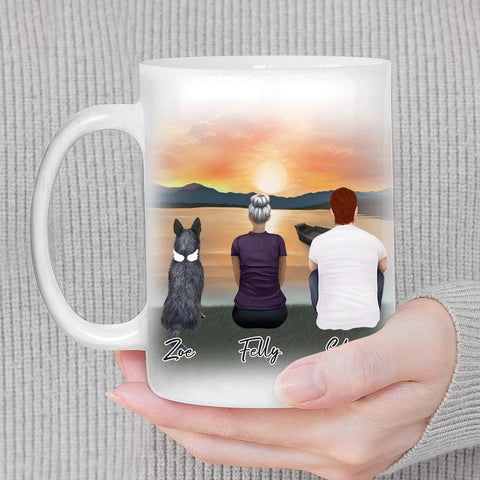 Sunset Personalized Pet & Owner Coffee Mug