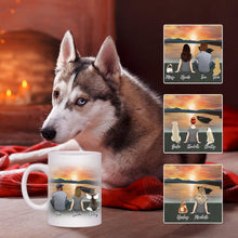 Load image into Gallery viewer, Sunset Personalized Pet &amp; Owner Coffee Mug | Alpha Paw
