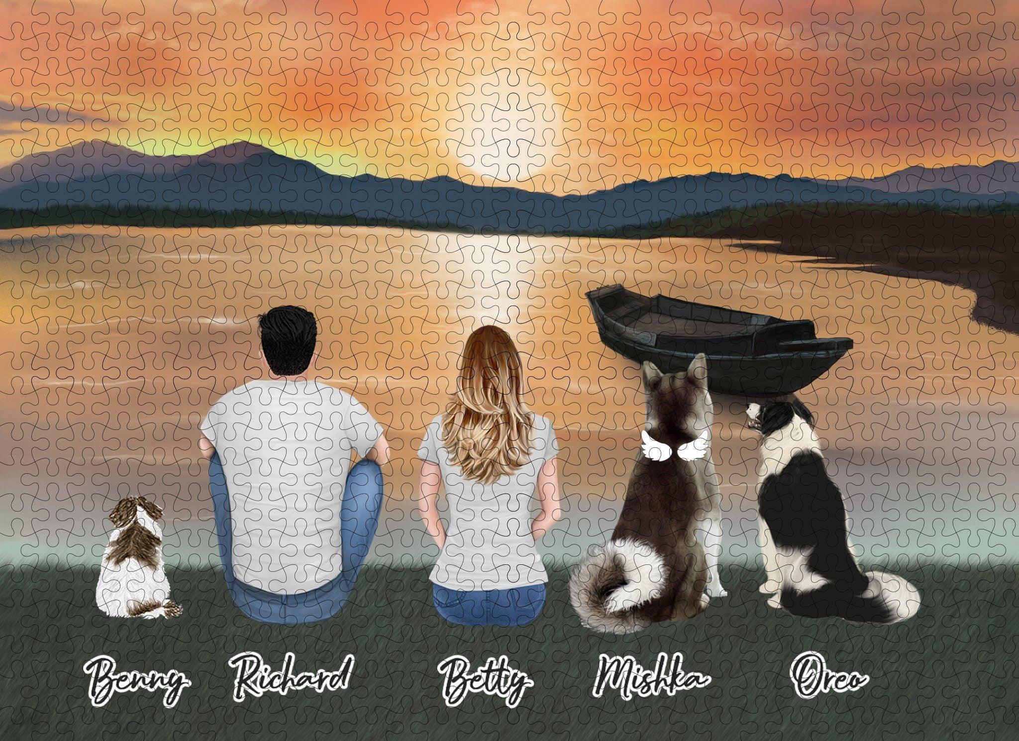 Sunset Personalized Pet & Owner Puzzle | Alpha Paw