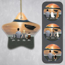 Load image into Gallery viewer, Sunset Star Ornament - Personalized Pet &amp; Owner | Alpha Paw
