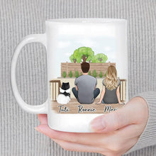 Load image into Gallery viewer, The Backyard Personalized Pet &amp; Owner Coffee Mug | Alpha Paw
