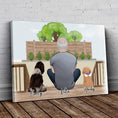 Load image into Gallery viewer, The Backyard Personalized Pet & Owner Wrapped Canvas | Alpha Paw
