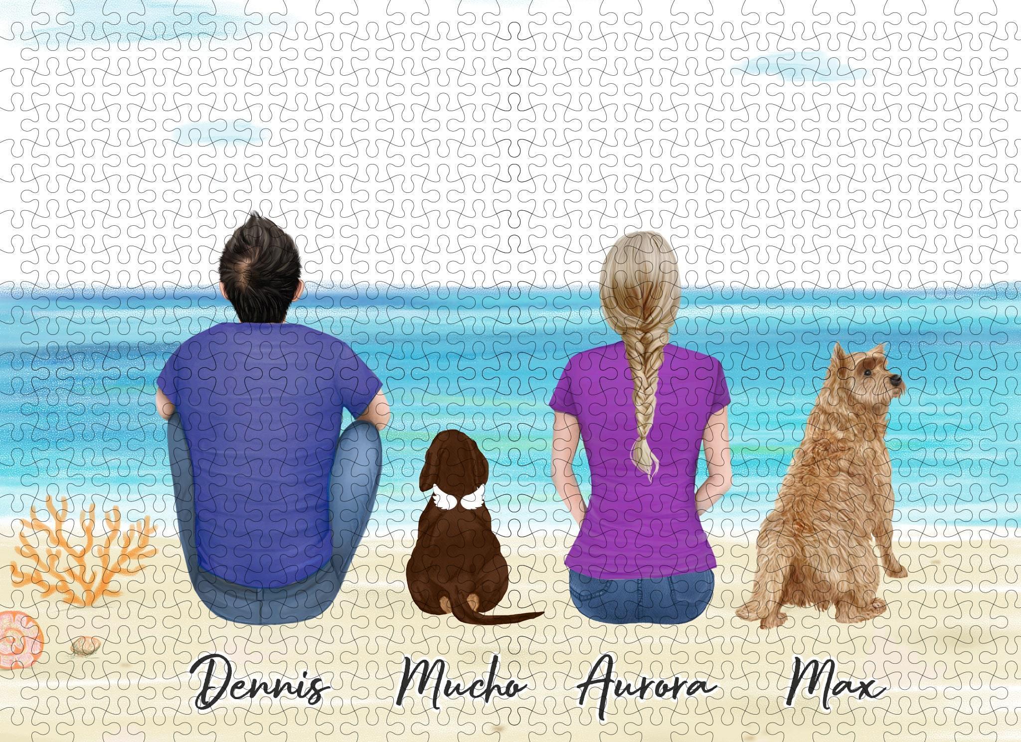 The Beach Personalized Pet & Owner Puzzle | Alpha Paw