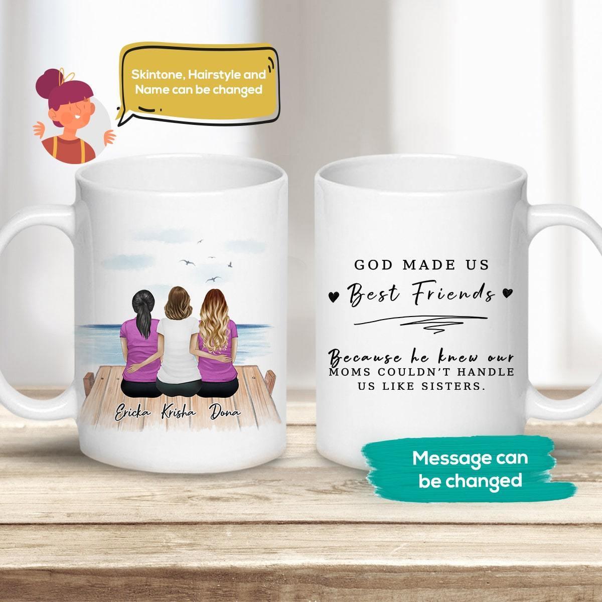 The Dock Personalized Best Friend (Or Sisters) Coffee Mug | Alpha Paw