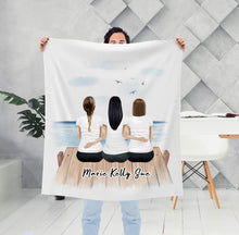 Load image into Gallery viewer, The Dock Personalized Best Friend Sister Blanket | Alpha Paw
