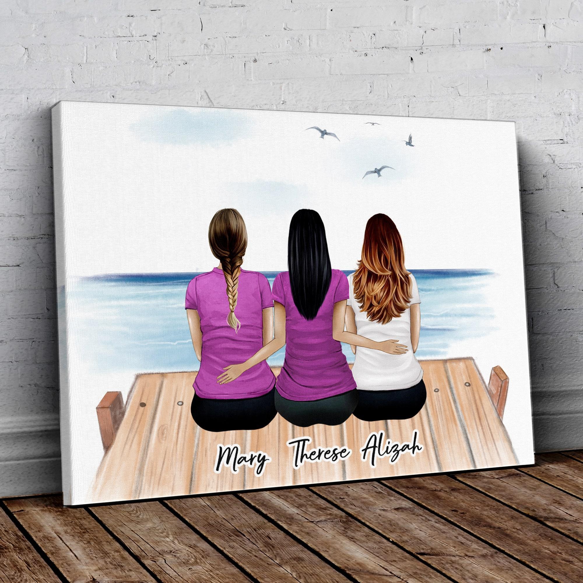 The Dock Personalized Best Friend Wrapped Canvas | Alpha Paw