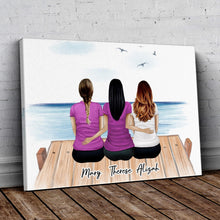 Load image into Gallery viewer, The Dock Personalized Best Friend Wrapped Canvas | Alpha Paw
