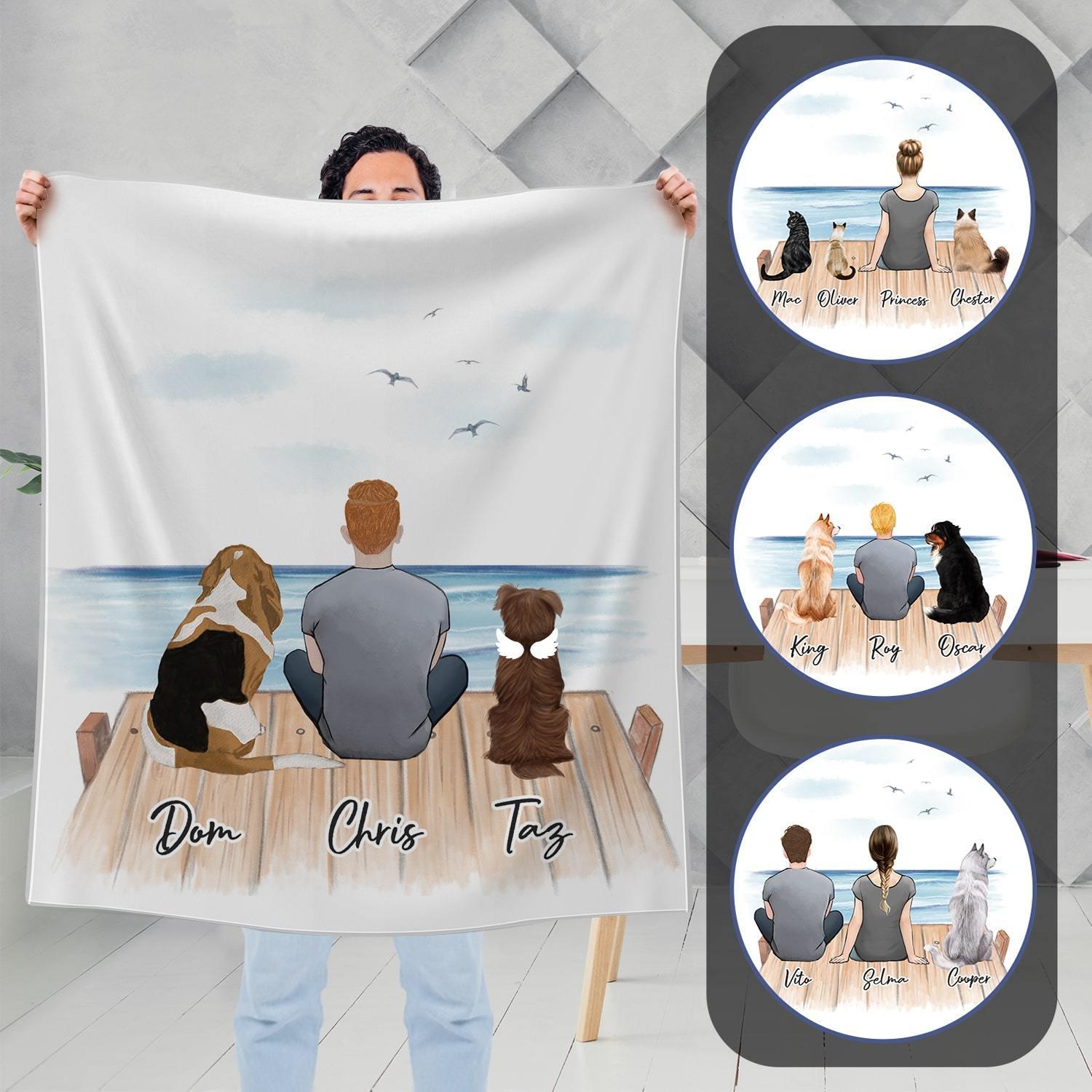 The Dock Personalized Pet & Owner Blanket | Alpha Paw