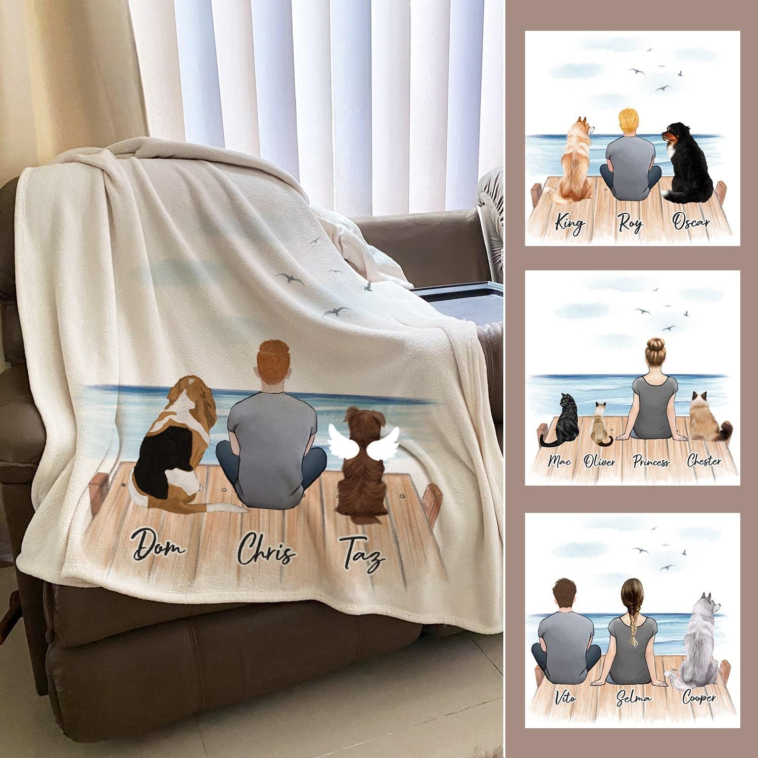 The Dock Personalized Pet & Owner Blanket | Alpha Paw