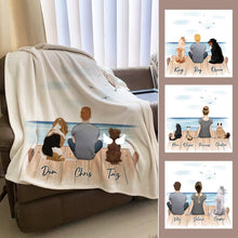 Load image into Gallery viewer, The Dock Personalized Pet &amp; Owner Blanket | Alpha Paw
