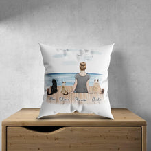 Load image into Gallery viewer, The Dock Personalized Pet &amp; Owner Pillow | Alpha Paw
