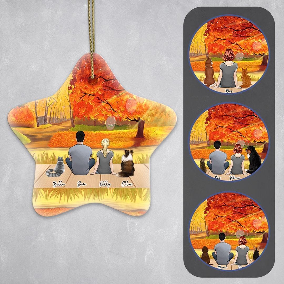 The Fall Star Ornament - Personalized Pet & Owner | Alpha Paw