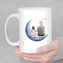 Load image into Gallery viewer, The Moon &amp; Back Personalized Family Coffee Mug | Alpha Paw
