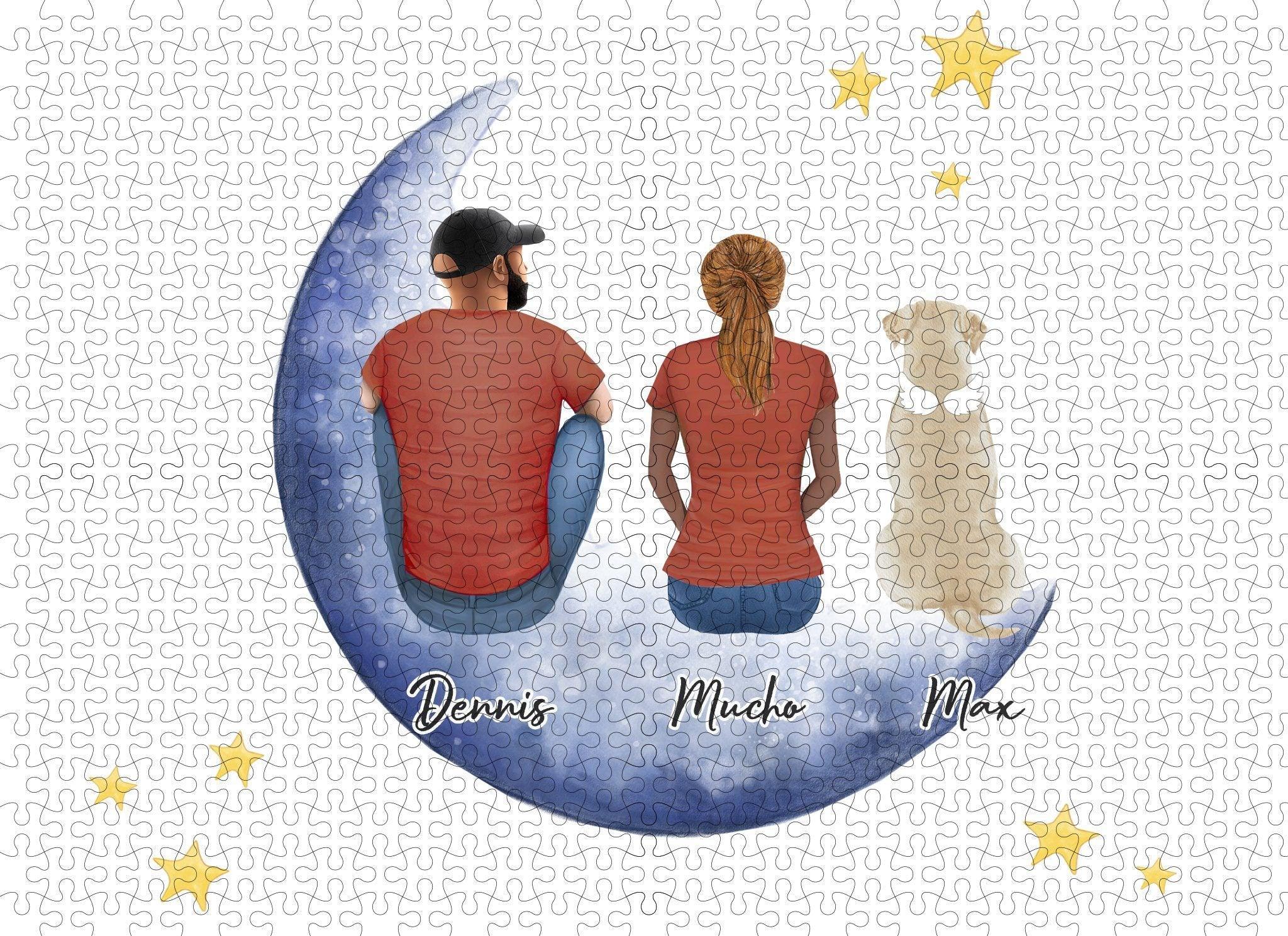 The Moon & Back Personalized Pet & Owner Puzzle | Alpha Paw