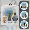 Load image into Gallery viewer, The Moon Personalized Pet & Owner Blanket | Alpha Paw
